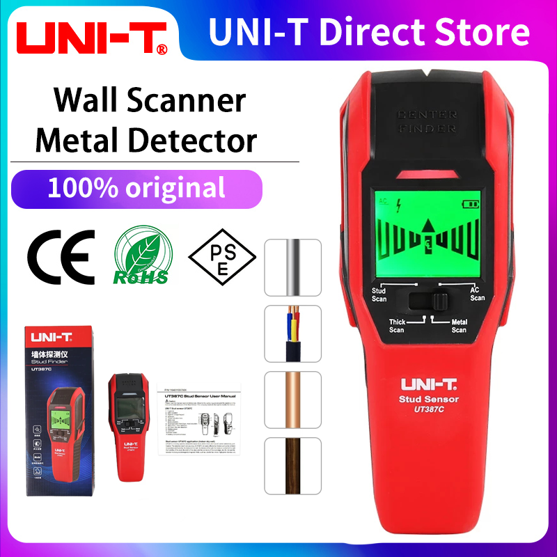 Wall Scanner Rebar Detector - UNI-T UT387C Escáner de pared Detector