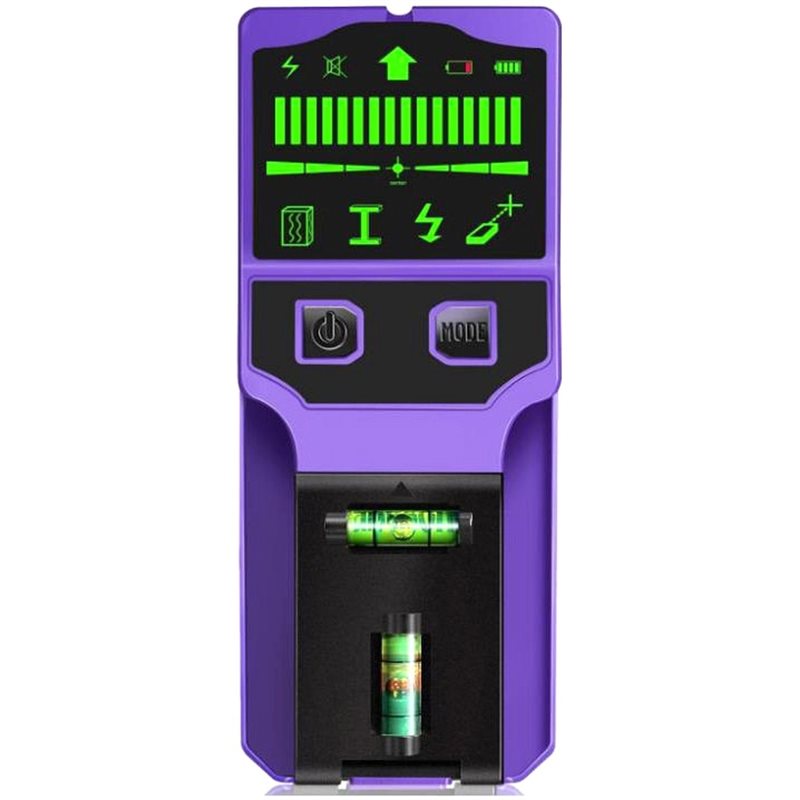 Stud Finder With Laser Level - PORK-Para Detección de Madera, Metal, Cables