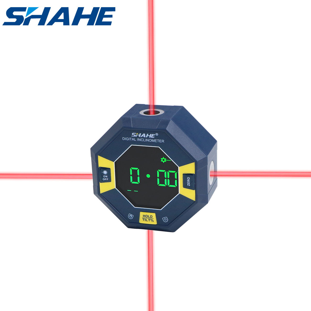 Stud Finder With Laser Level - SHAHE Medidor de Ángulos Digital Octagonal