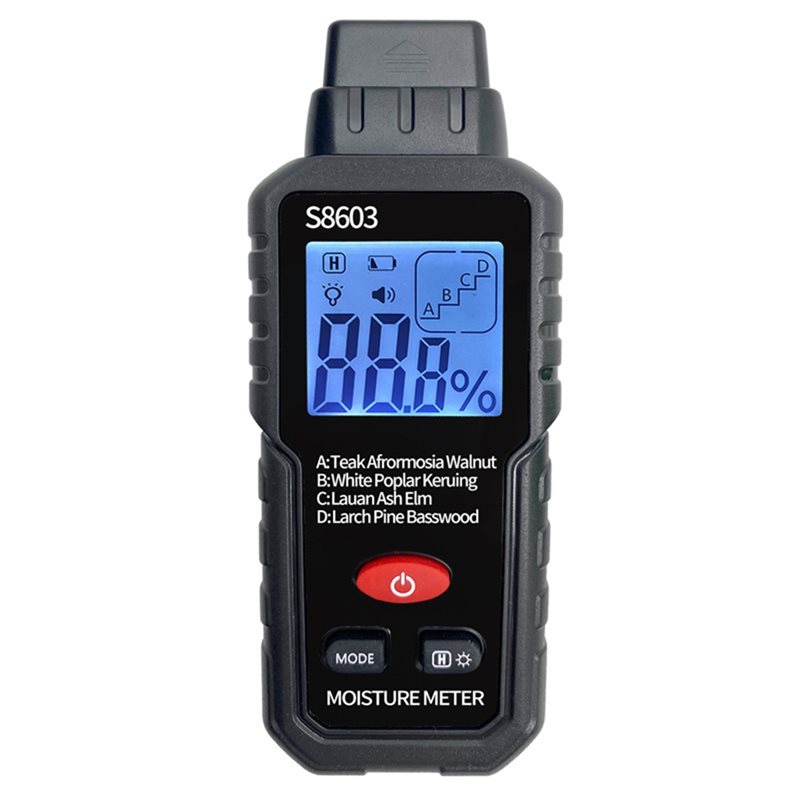 Moisture Meter Wall Wood - Medidor de Humedad de Madera AB34-S8603,