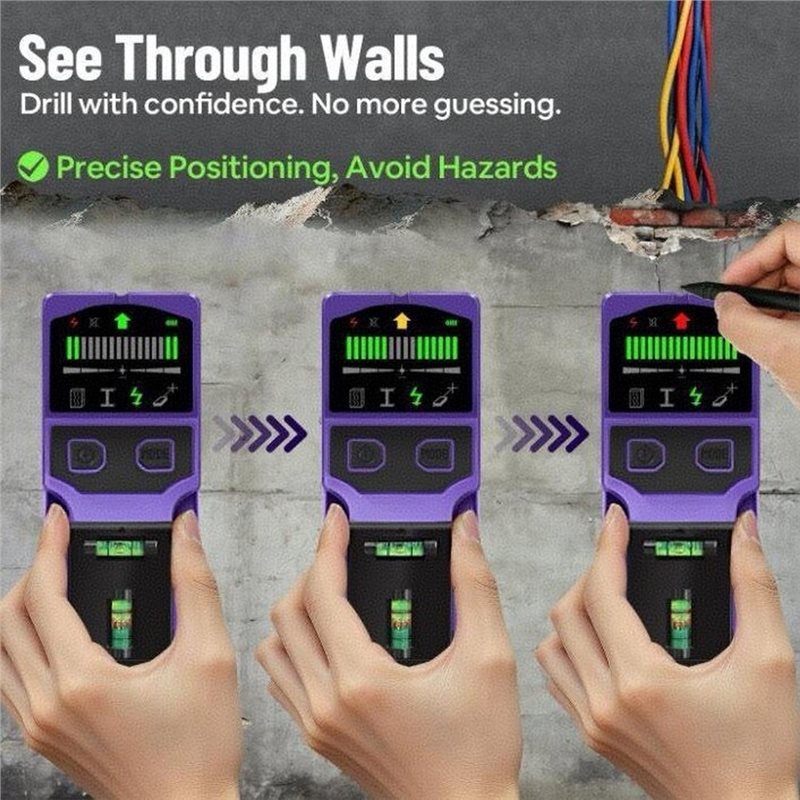 Stud Finder With Laser Level - Detector de vigas A27F-Center Finder 7