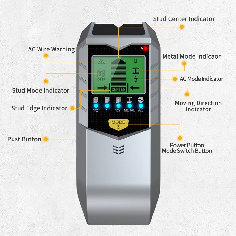 Detector de pared electrónico  - Stud Finder Wall Scanner 5 In 1 reseña y precio
