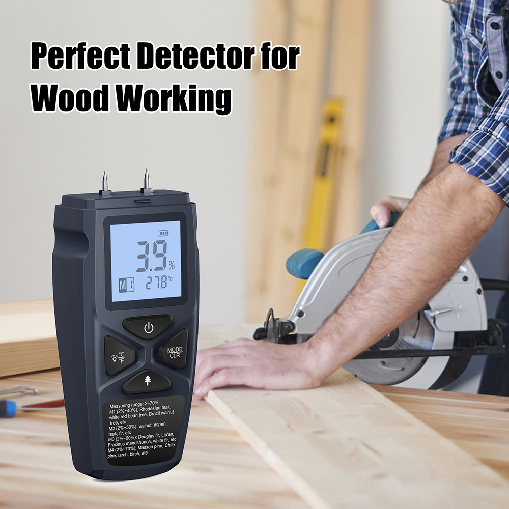 Higrómetro preciso con pantall - Moisture Meter Wall Wood reseña y precio