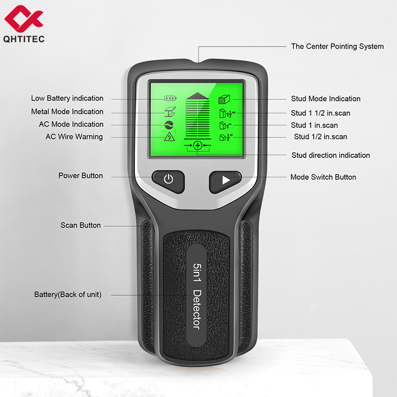 Detector de vigas de pared 5 e - Wall Scanner Rebar Detector reseña y precio