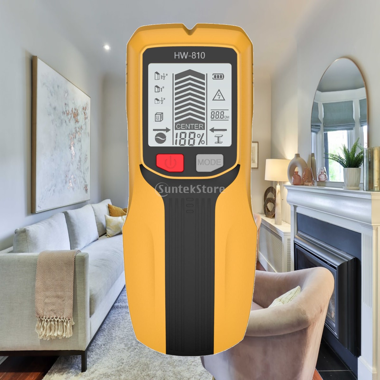 Detector de montantes con luz  - Pipe Detector Wall Scanner reseña y precio