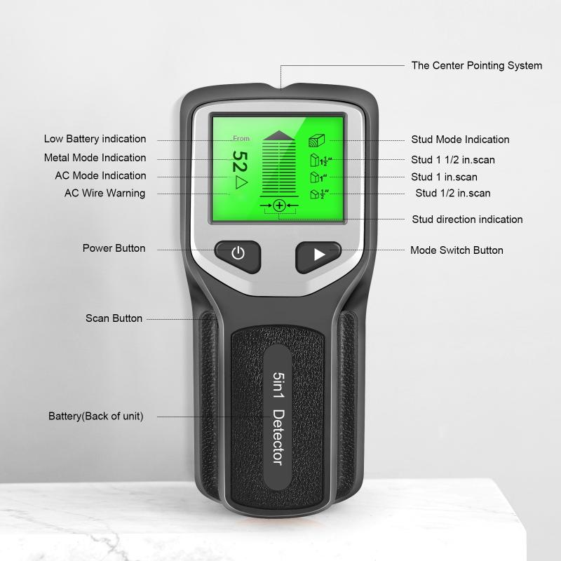 Detector de Metales 5 en 1, Me - Stud Finder Wall Scanner 5 In 1 reseña y precio