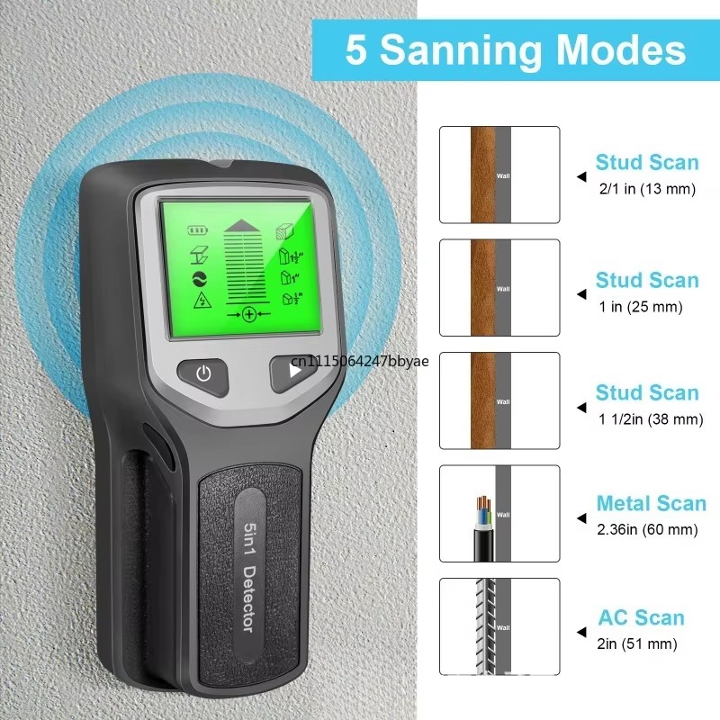 HW430 Nuevo Detector de Parede - Stud Finder Wall Scanner 5 In 1 reseña y precio