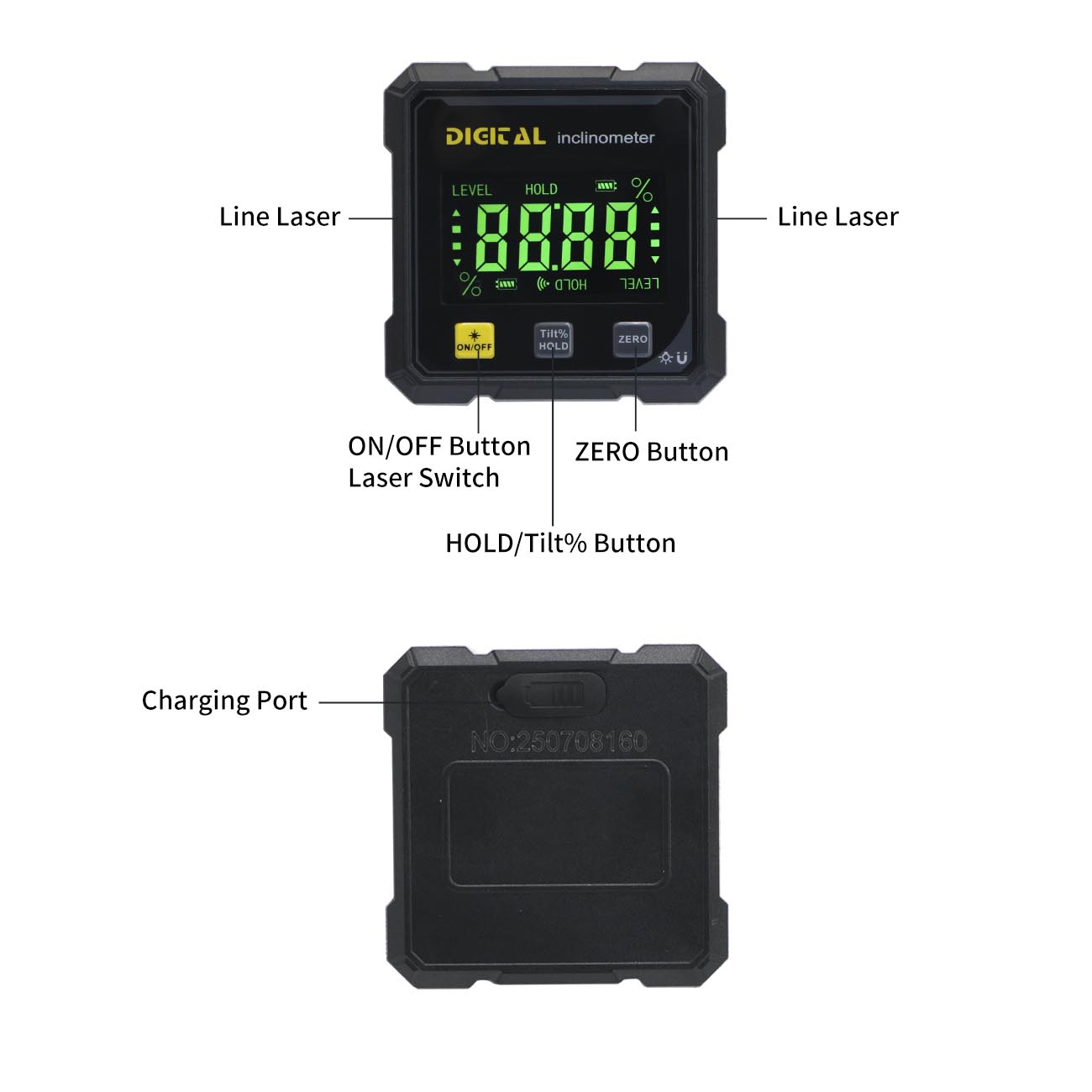 SHANHR Buscador de ángulo digi - Stud Finder With Laser Level reseña y precio