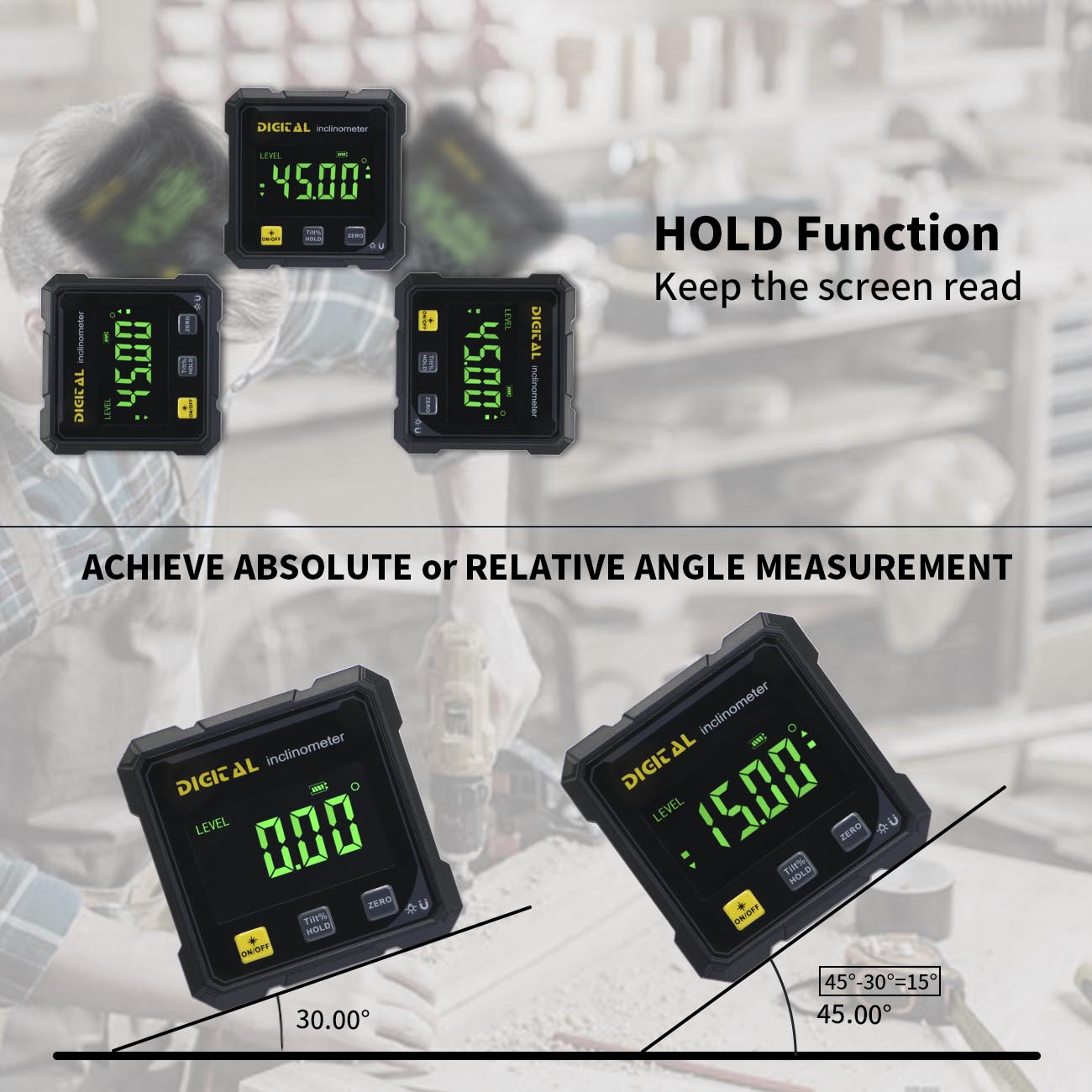 SHANHR Buscador de ángulo digi - Stud Finder With Laser Level reseña y precio