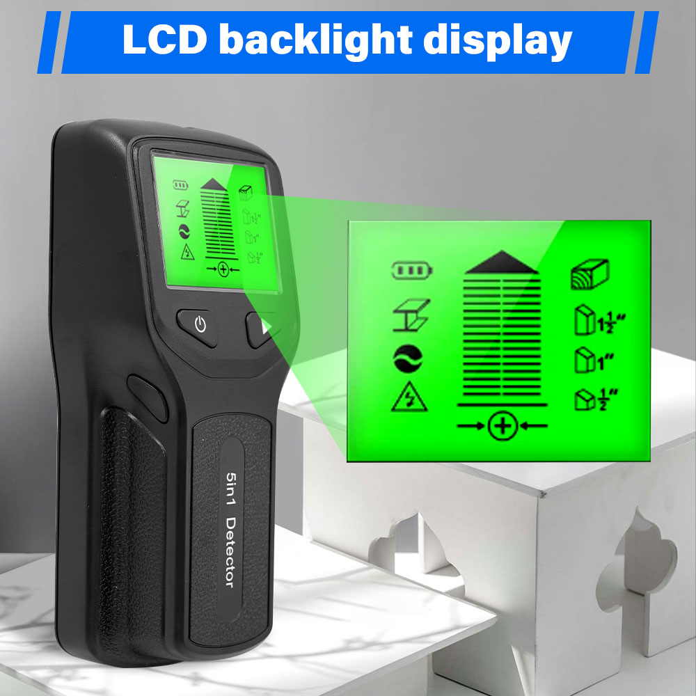Detector de paredes 5 en 1: de - Stud Finder Wall Scanner 5 In 1 reseña y precio
