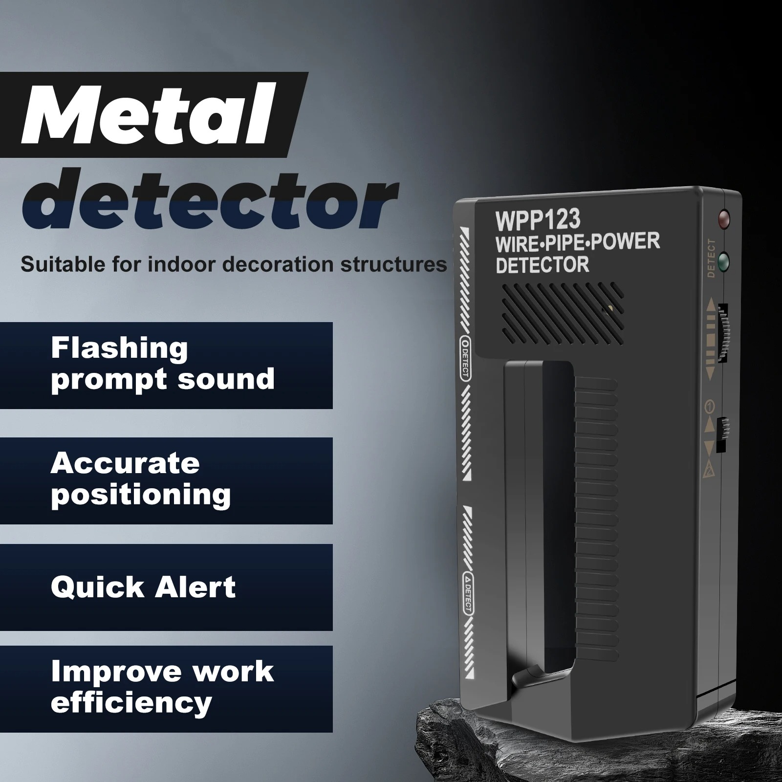 Detector de Metales Portátil d - Wall Scanner Rebar Detector reseña y precio
