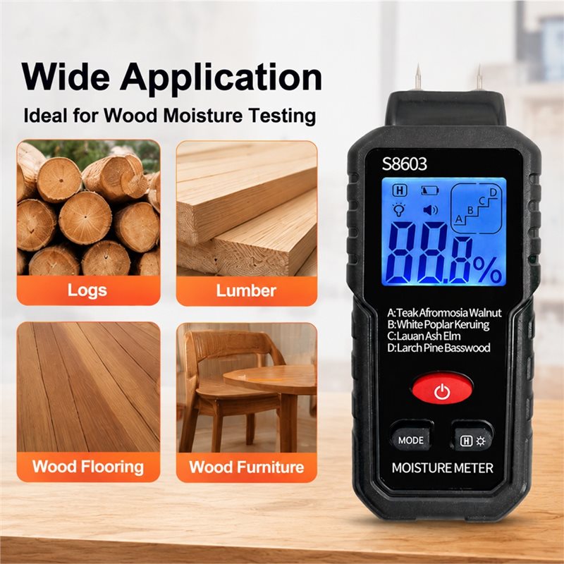 Medidor de Humedad de Madera A - Moisture Meter Wall Wood reseña y precio