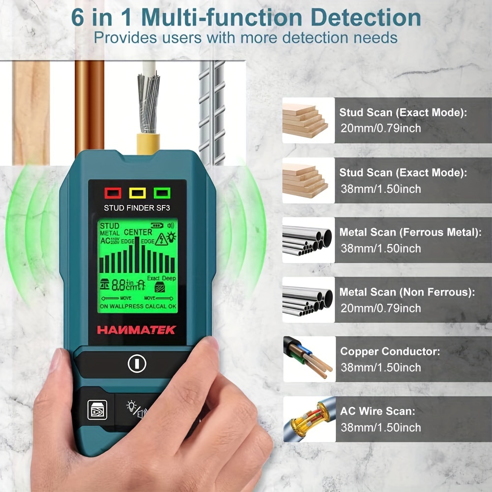 HANMATEK SF3 Detector de vigas - Stud Finder Center Finder Edge reseña y precio
