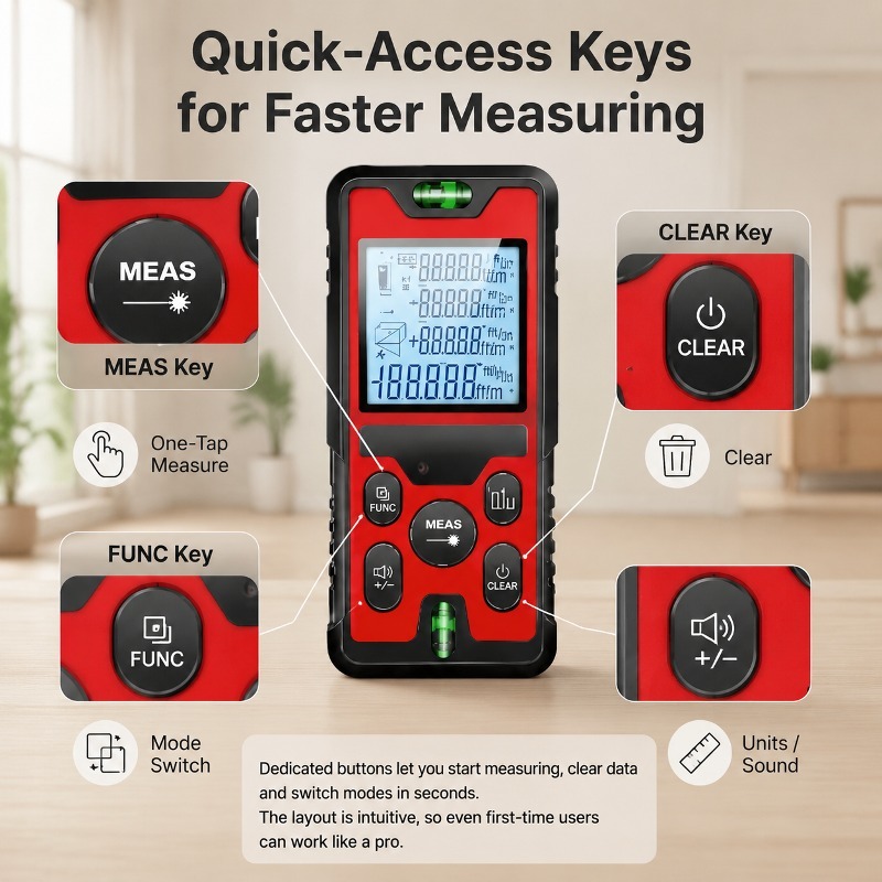 Medidor de distancia láser de  - Stud Finder With Laser Level reseña y precio