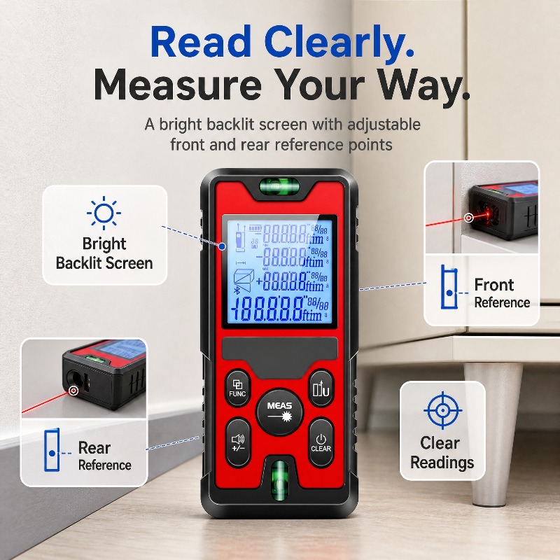 Medidor de distancia láser de  - Stud Finder With Laser Level reseña y precio