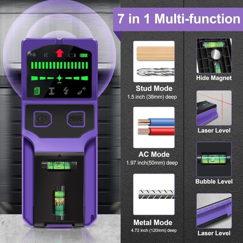 Buscador de vigas Escáner de p - Wall Scanner Rebar Detector reseña y precio
