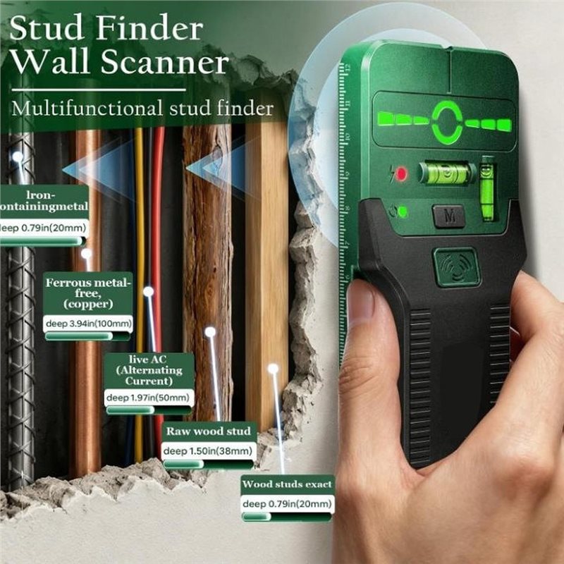 Detector de cables eléctricos  - Stud Finder With Laser Level reseña y precio