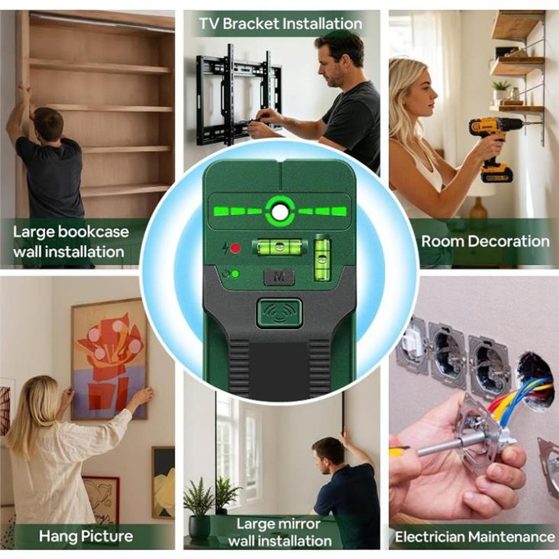 Detector de cables eléctricos  - Stud Finder With Laser Level reseña y precio