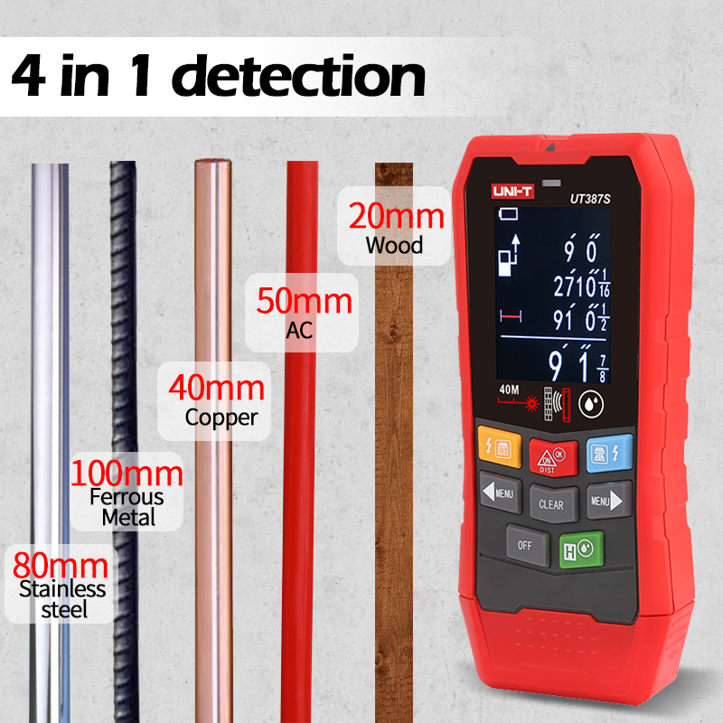 UNI-T Detector de Metales 4 en - Wall Scanner Rebar Detector reseña y precio
