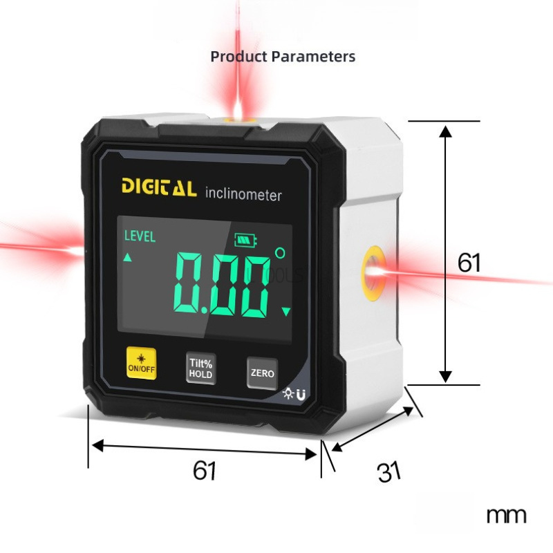 Inclinómetro Digital de Alta P - Stud Finder With Laser Level reseña y precio