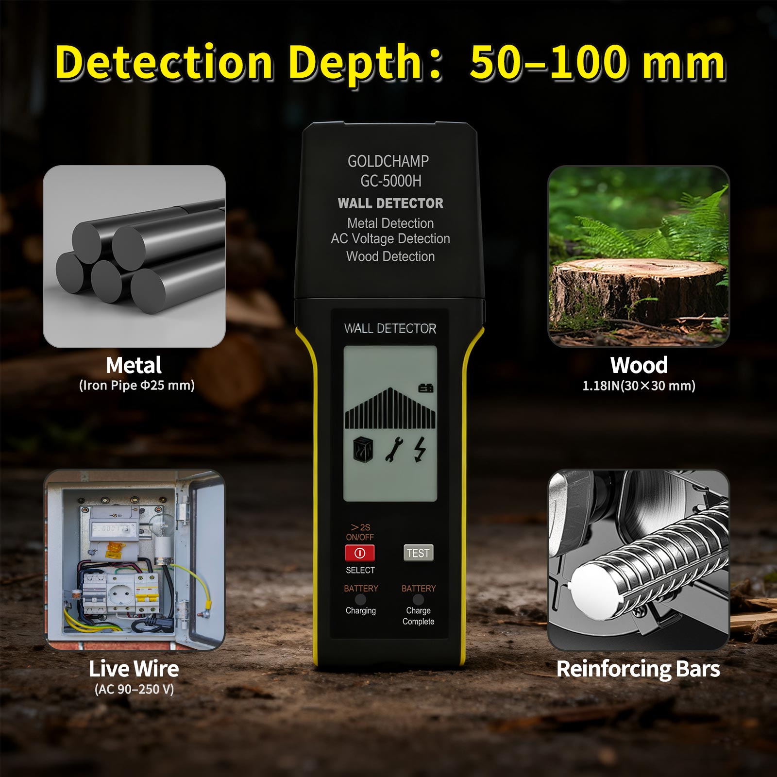 Escáner de Pared 5 en 1, Detec - Wall Scanner For Concrete reseña y precio